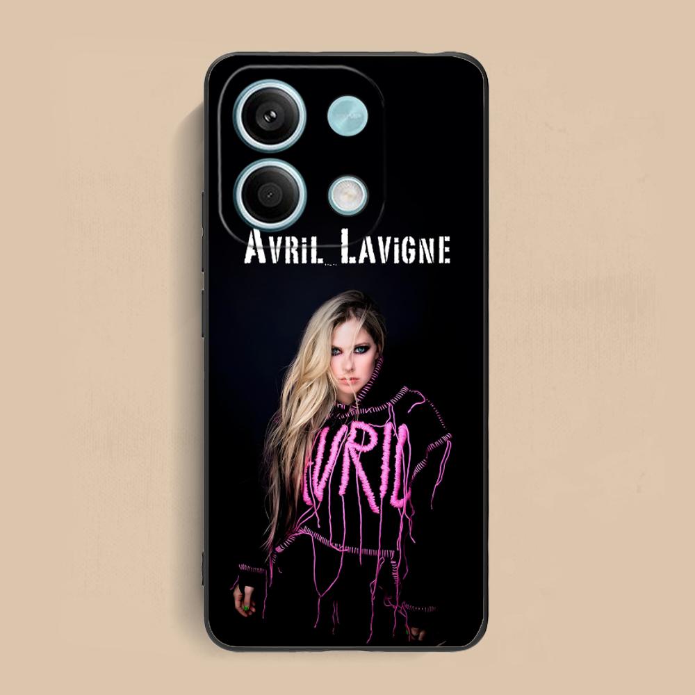 Avril Lavigne Matte TPU Mobile Phone Case for Xiaomi Redmi 15 14 13 12 A5 3 2 1 C Plus 4G 5G Colorful Printing Cover