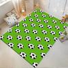 Green Carpet with Soccer Ball Pattern for Living Room Decoration Suitable for use as an anti-slip for living room bedroom sofas