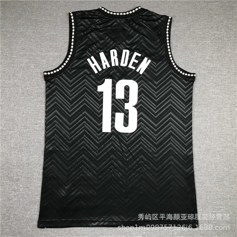 Mens Basketball Jersey Brooklyn Nets James Harden 13 Heat Pressed Performance Sportswear Fall Winter