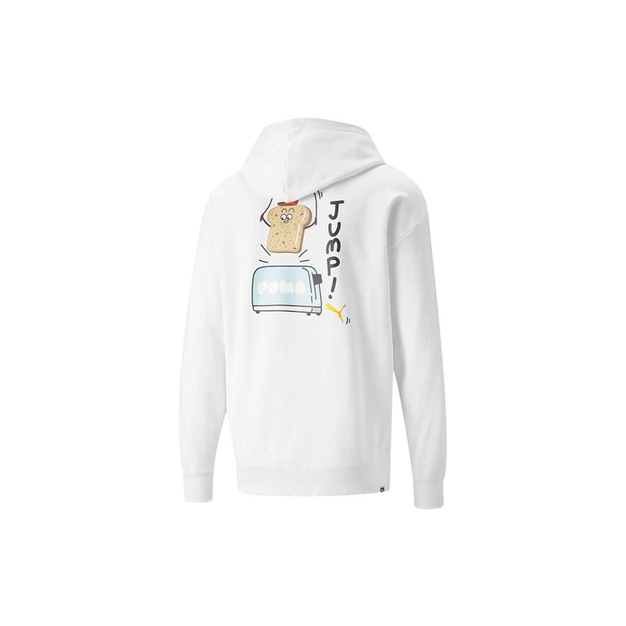 PUMA Club Graphic Full Zip Jacket  White  Men s 533199-02 L
