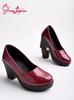 Mules de Charol Elegantes para Mujer Sheotopia | Mocasines Casuales Cerrados sin Cierre para Oficina y Uso Diario