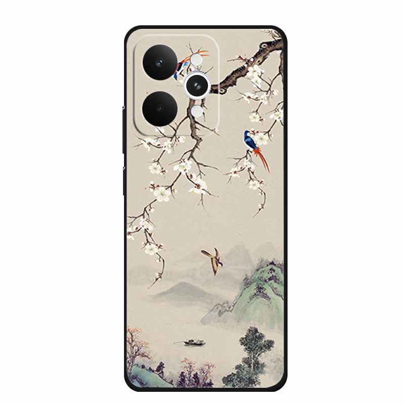 For Realme 15 15 Pro 5G Black Case 3D TPU Silicone Soft Back Cover For Realme C15 6.5" Funda Emboss Relief Flowers Bag Casing