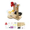 1 Set Early Learning Toy Technology Wooden Diy Hand Cranked Bubble Machine Toy For Kids Science Experiment Teaching Aids