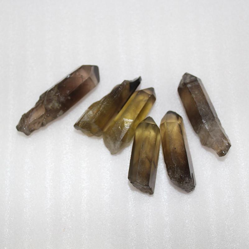 Natural Lemurian Rough Smoky Quartz Crystal Point For Healing Spiritual Growth Home Decor