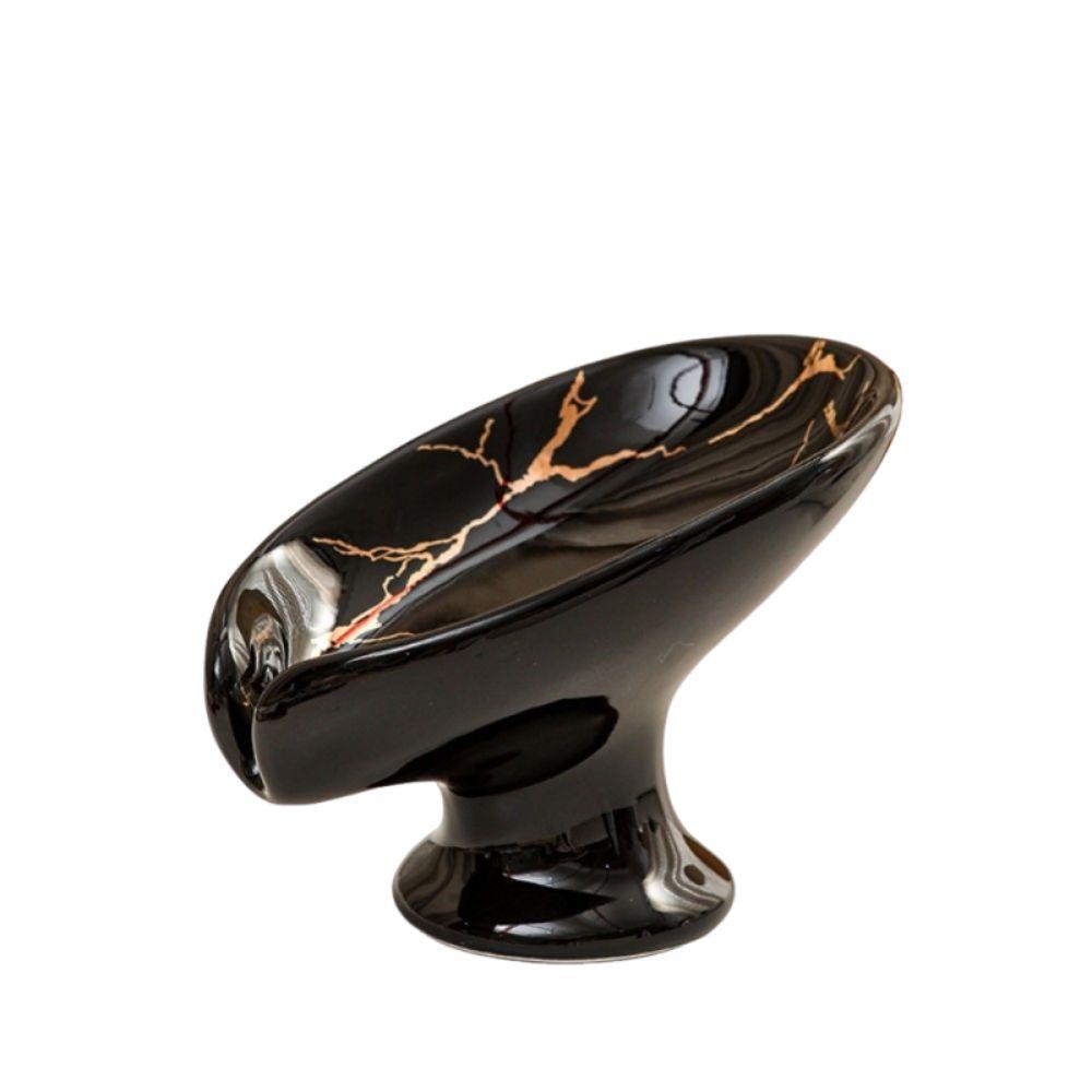 Leaf Shape Soap Holder Self-Draining Soap Plate Storage Organizer Ceramic Soap Dish  Shower