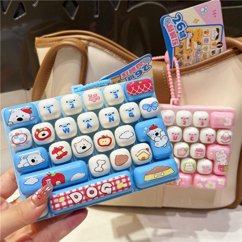 New Arrival 26 Key Cute Stress Relief Keyboard Creative Mechanical Fidget Tool for All Occasion Relaxation Use