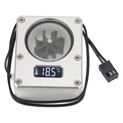PC Water Cooling Meter 12V Small 3pin Interface G1 4 Thread Durable Acrylic Rustproof Computer Flow Meter for PC