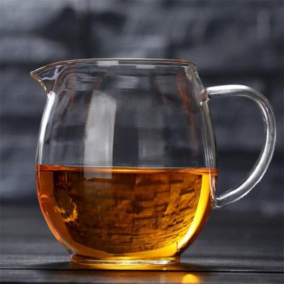 Transparente hitzebeständige Glas-Teekanne Cha Hai Gongdao Teetasse Faire Tasse Teetasse Tee-Set 450 ml