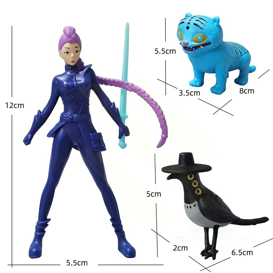 1-24 Stück Kpop Dämonenjäger Blind Box Figur Spielzeug Derpys Tiger Rumi Mira Zoey Sussy Figur Puppe Für Fans Weihnachten Geburtstag Geschenk