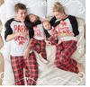 European Christmas Reindeer Print Family Matching Pajama Set - Long Sleeve
