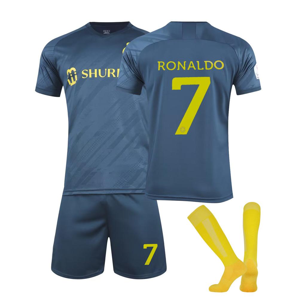 

2223 Al-Nassr FC Home Football Jerseys Shorts Socks Set New Shorts Socks Adult Sizes Outfits XS