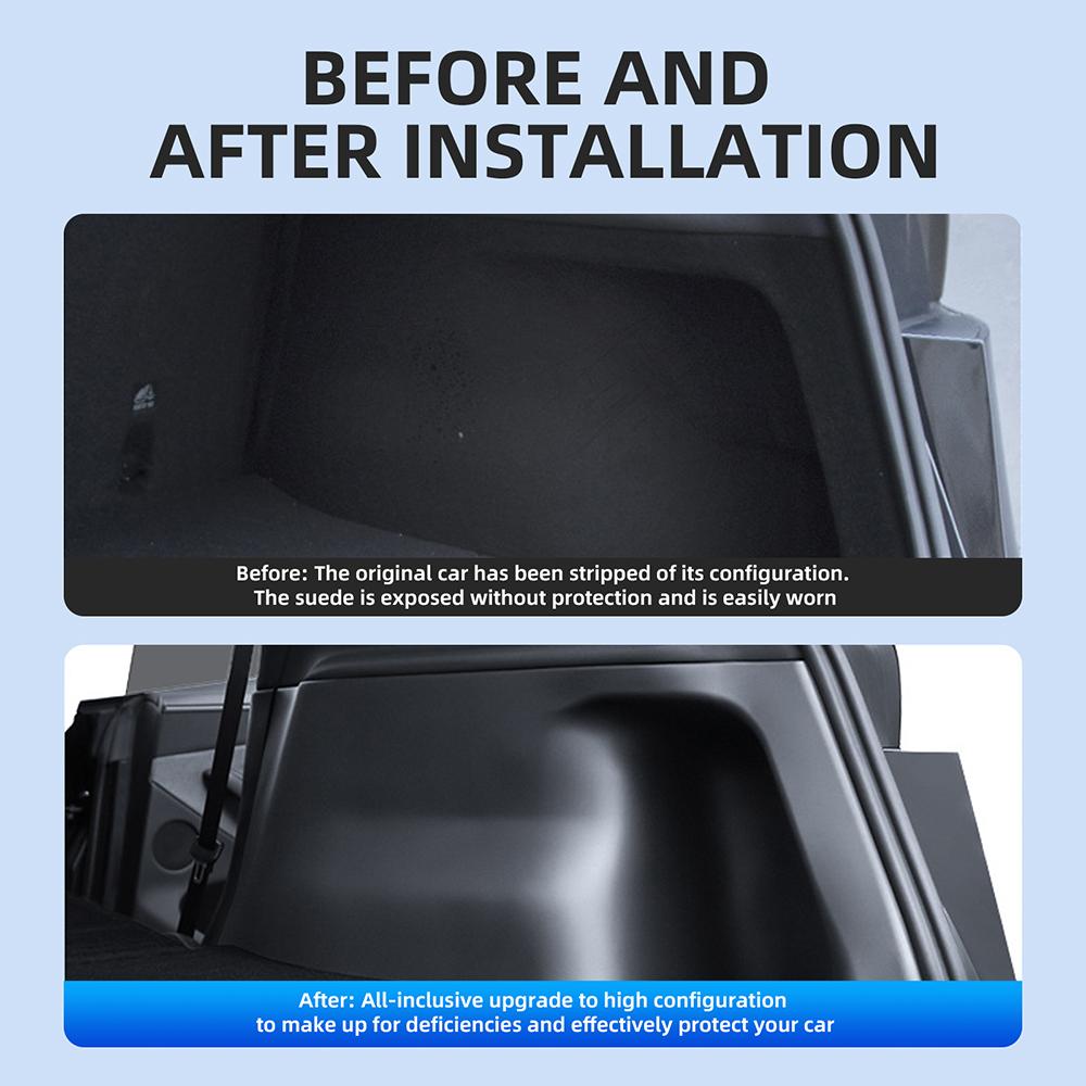 For Tesla Model Y Juniper Launch 2025-2020 Guard Plates On Both Sides of The Trunk Trunk Anti Dirty Protective Pads Accessories
