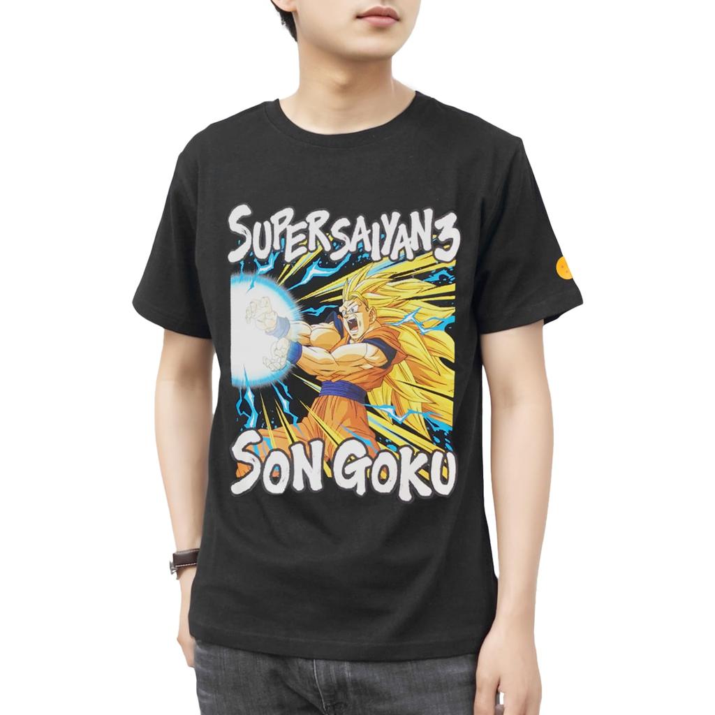 Fine Plus Dragon Ball T-Shirt, Short Sleeve, Goku Kamehameha, Character Merchandise
