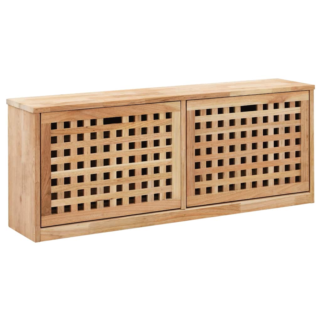 Vidaxl Bank mit Schuhaufbewahrung, 94X20X38 cm, Massives Nussbaumholz