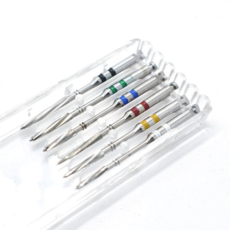Dental Stainless Steel Reamers Drills For Screw Post Clinic Lab Material 6Pcs In Pack