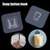 10Pairs Double-Sided Adhesive Wall Hooks Hanger Strong Transparent Hooks Suction Cup Sucker Wall Storage Holder For Kitchen Bathroom