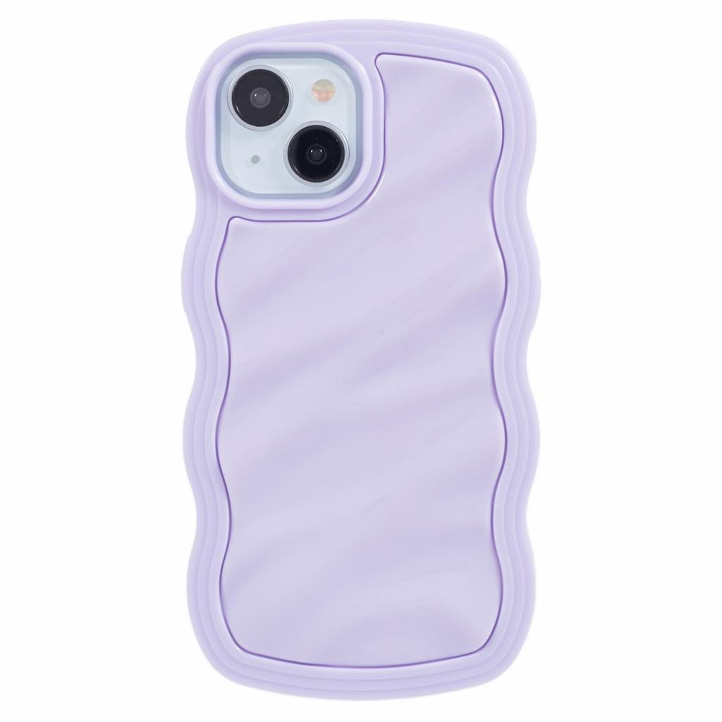 WT Series for iPhone 13 Case with Wavy Edge Hard PC Soft TPU Protection Cover