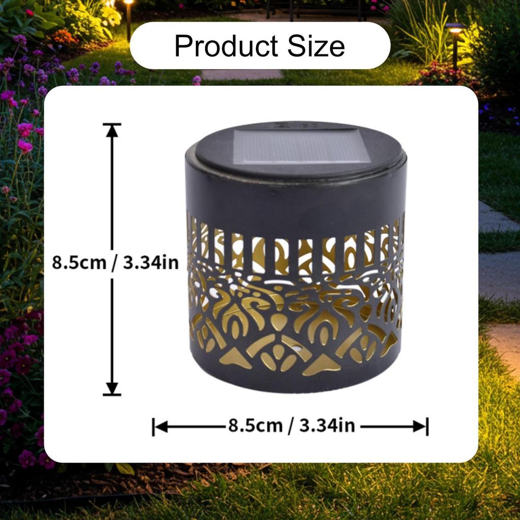 Decorative Solar Lights Outdoor Garden Fence Projector Lamp Powered Wall Light for