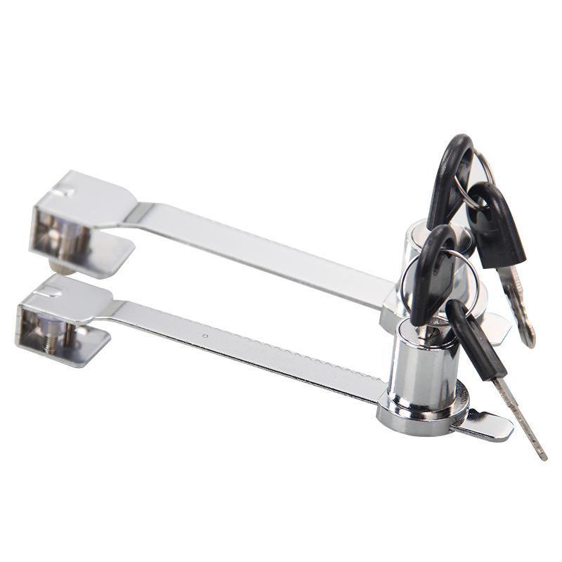 Încuietoare dulap din sticlă: Blocare pentru afișaj pentru fereastră Push-Pull cu mecanism de dinte și limbă lungă