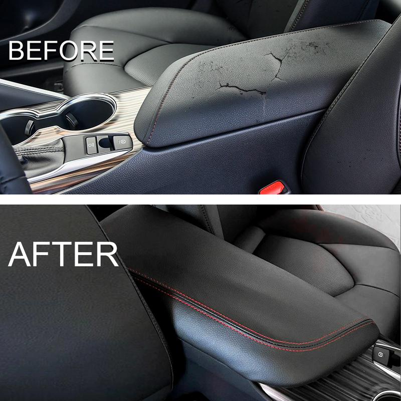 For Toyota Camry 2018- Car Armrest Box Cover Artificial Leather Auto Armrest Cover Trim Center Console Lid Protector Pad