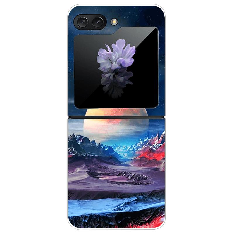 For Samsung Z Flip7 Hard Case ZFlip7 5G Transparent PC Phone Cases For Galaxy Z Flip 7 Fashion Cartoon Clear Protective Fundas