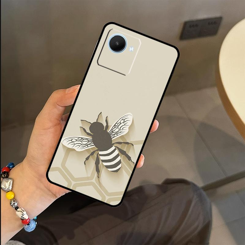 Bee Honey Case For Realme C53 C55 C51 C25 C63 C61 C65 C67 C71 C75 GT6 GT7 Pro 11 12 13 14 15 Pro Plus
