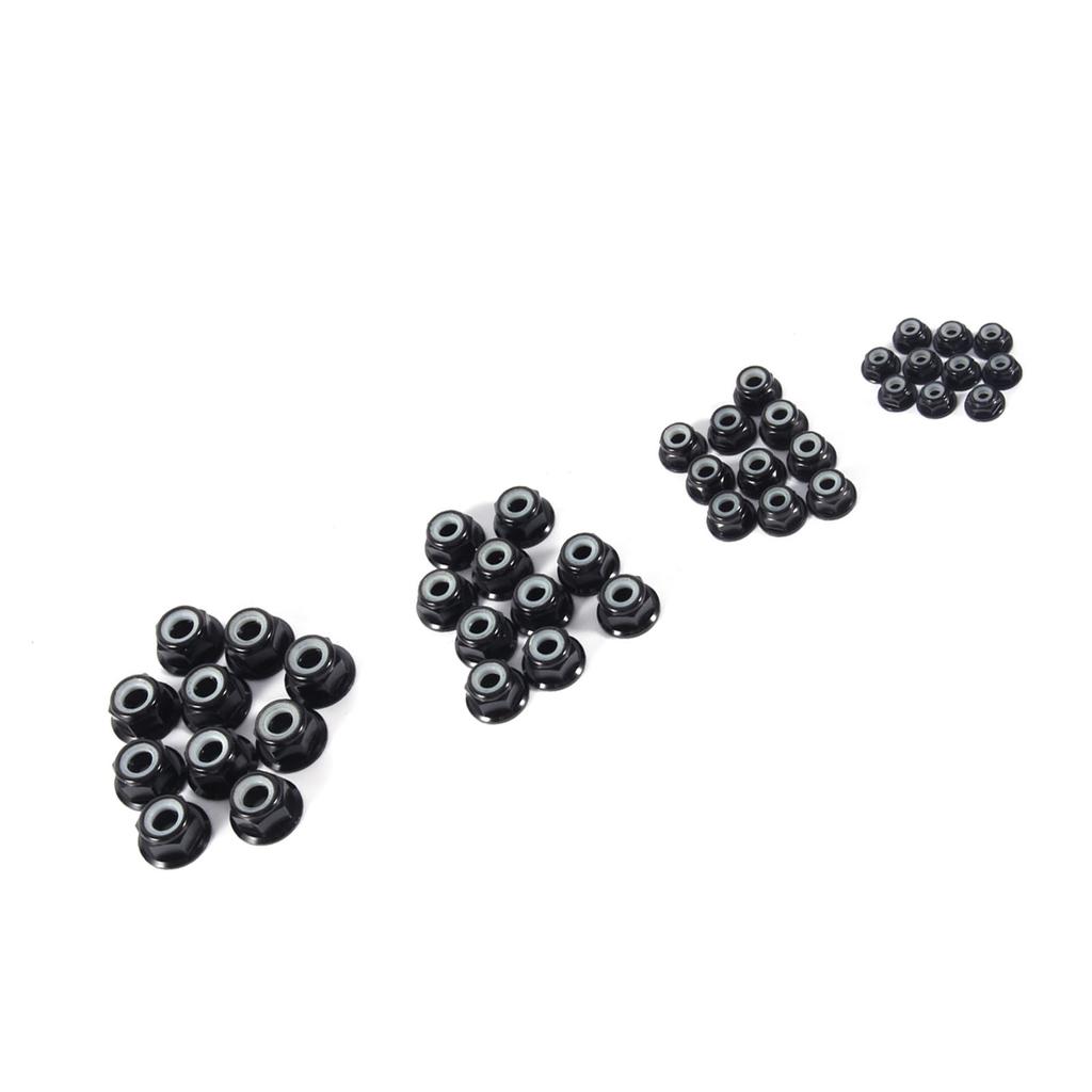 Anodize M5 Nylon Insert SelfLock Nuts Hex Lock Nut Aluminum Alloy 10Pc