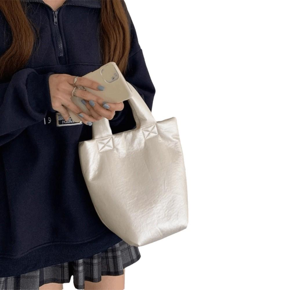 Elegant Bucket Bag Large Capacity Women's Tote Bags Ins Soft Leather Handbag Outdoor