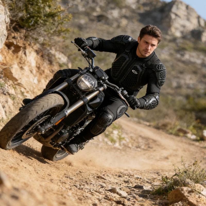 Men Motorcycle Armor Jacket Ventilated Racing Gear Accessories with Shoulder/Back Protective Guards Motorbike Safety Coat Items