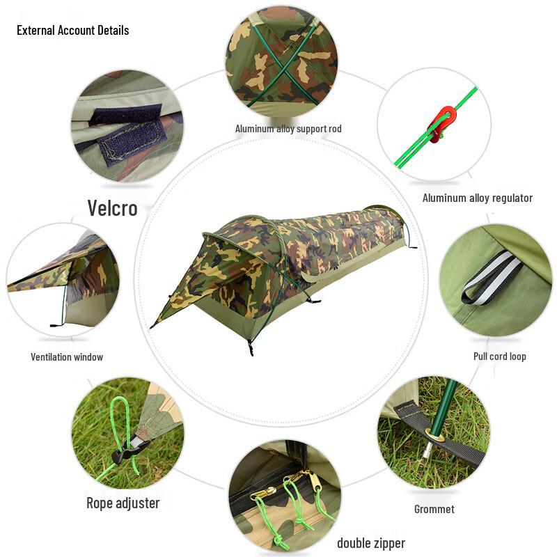 BiaoFan ShangRui Single Person Camping Tunnel Tent