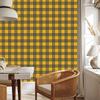 Yellow Checkered Wallpaper Gold and Brown for Living Room and Bedroom 50x1000