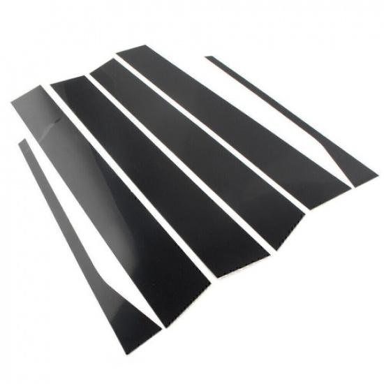 Pillar Posts Door Trim Glossy Black Cover FOR VW Jetta Sedan 2006-2010 (6pcs)