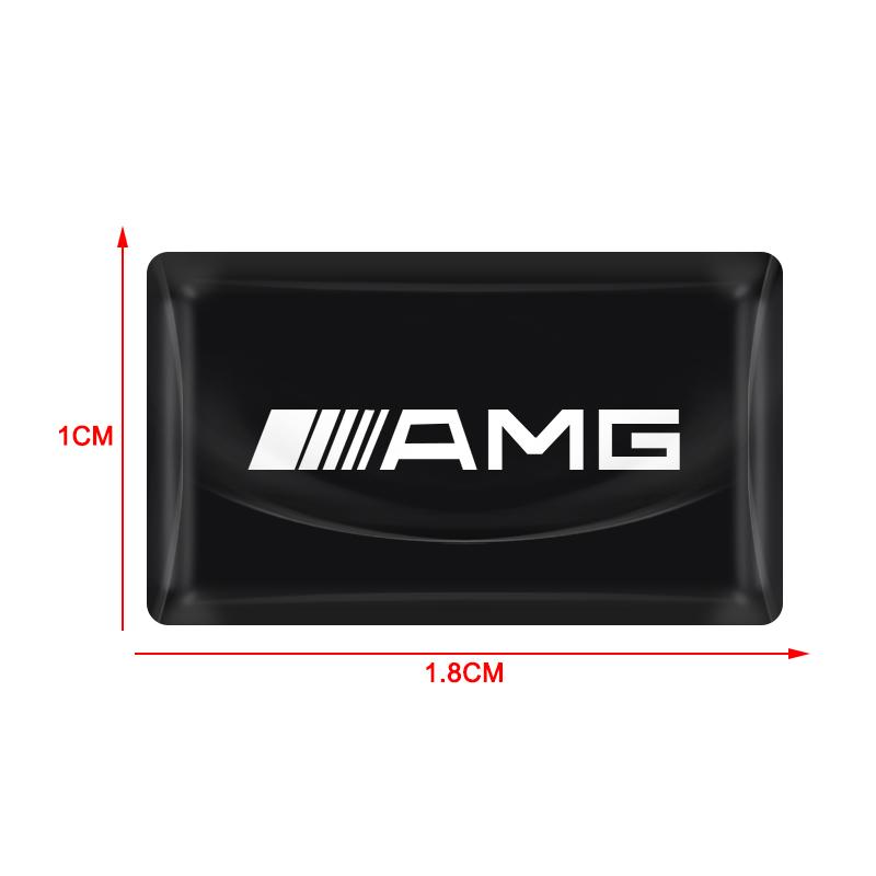 2/5/10Pcs Carbon Fiber Steering Wheel Car Logo Emblem 3D Stickers For Mercedes Benz AMG GLE GLS GLC CLA GLB ML C500 C200 C300 W204 W206 W205 W212 W203