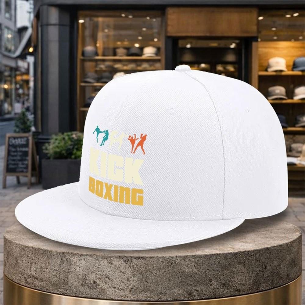 Kickboxen Grafik Flacher Schirm Baseballkappe Unisex Langlebig Verstellbar Streetstyle Outdoor Hut