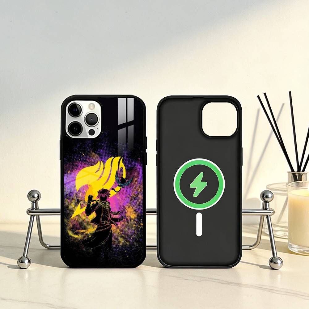

Anime F-Fairys LOGO T-Tail Phone Case For iPhone17,16,15,14,13,12,11 Plus,Pro Max Magnetic For Magsafe Wireless Charging iPhone14PRO