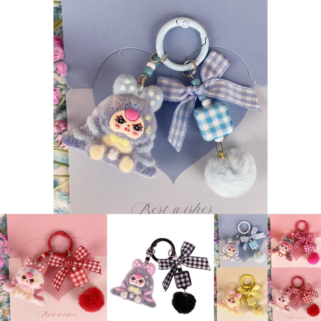 Keychain With Cartoon Plush Pendant For Kids And Gift Giving