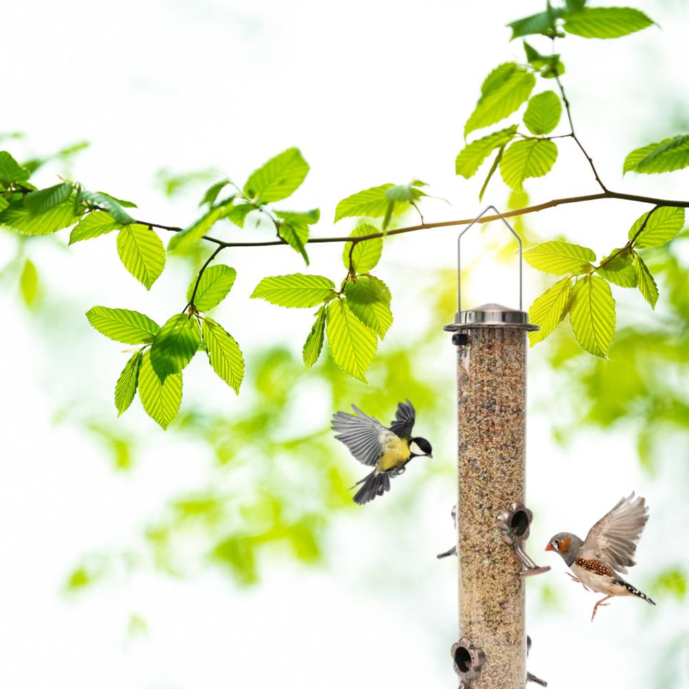 Bird Feeders for Outside Bird Feeder Hanging for Garden Yard Outside Decoration Food Dispenser Bird