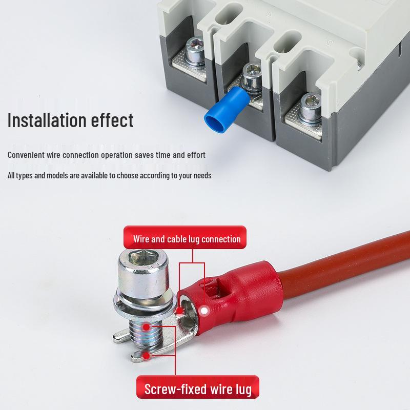 KT Keshitong Fork Pre-insulated Purple Copper Crimp Terminal Connector, SV1.25 Series.