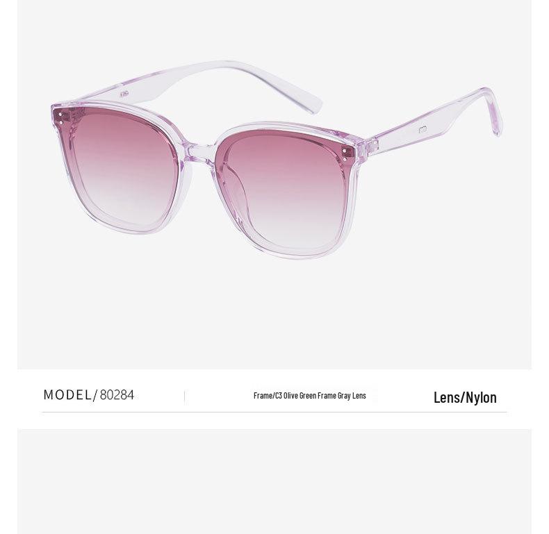 Women's TR Sunglasses 80284 - High-End Design, Face-Slimming Effect, HD Nylon Lenses, UV Protection, Unisex