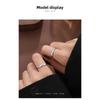 Luminous Cat and Dog Couple Ring Niche Design Simple Cartoon Plain Ring Pair Ring Opening Refers To Valentine's Day Gift