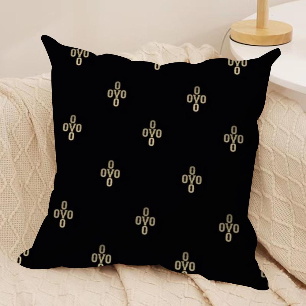 Luxury DrakeO-O-OvO O-OWLS Cushion Cover Silky Short Plush Double-Sided Printed Pillow Case for Sofa All Seasons Home Decor Gift