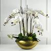 Large Size Golden Bowl Pot Vase Jubao Pot Flower Planting Handmade Iron Flower Pot for Home Hotel Decorative Gift Metal