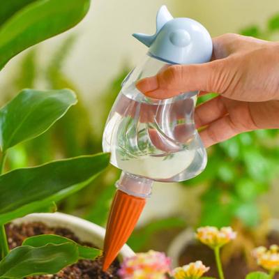 Țepi pentru auto-udarea păsărilor Bulb de pasăre transparent cu țep de teracotă Țepi cu udare automată Dispozitiv de udare a plantelor pentru plante de interior Plante de ghiveci de exterior