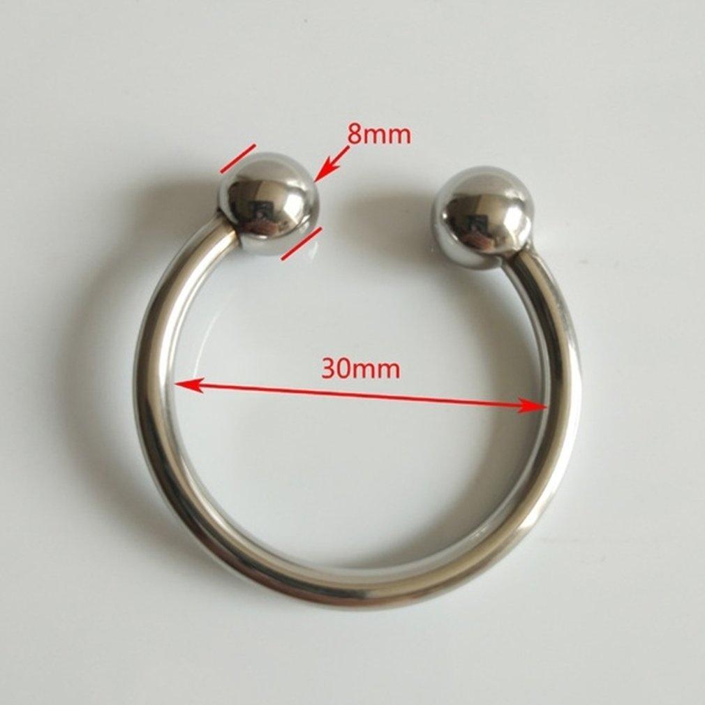 Dual Ball Stainless Steel Ring for Men