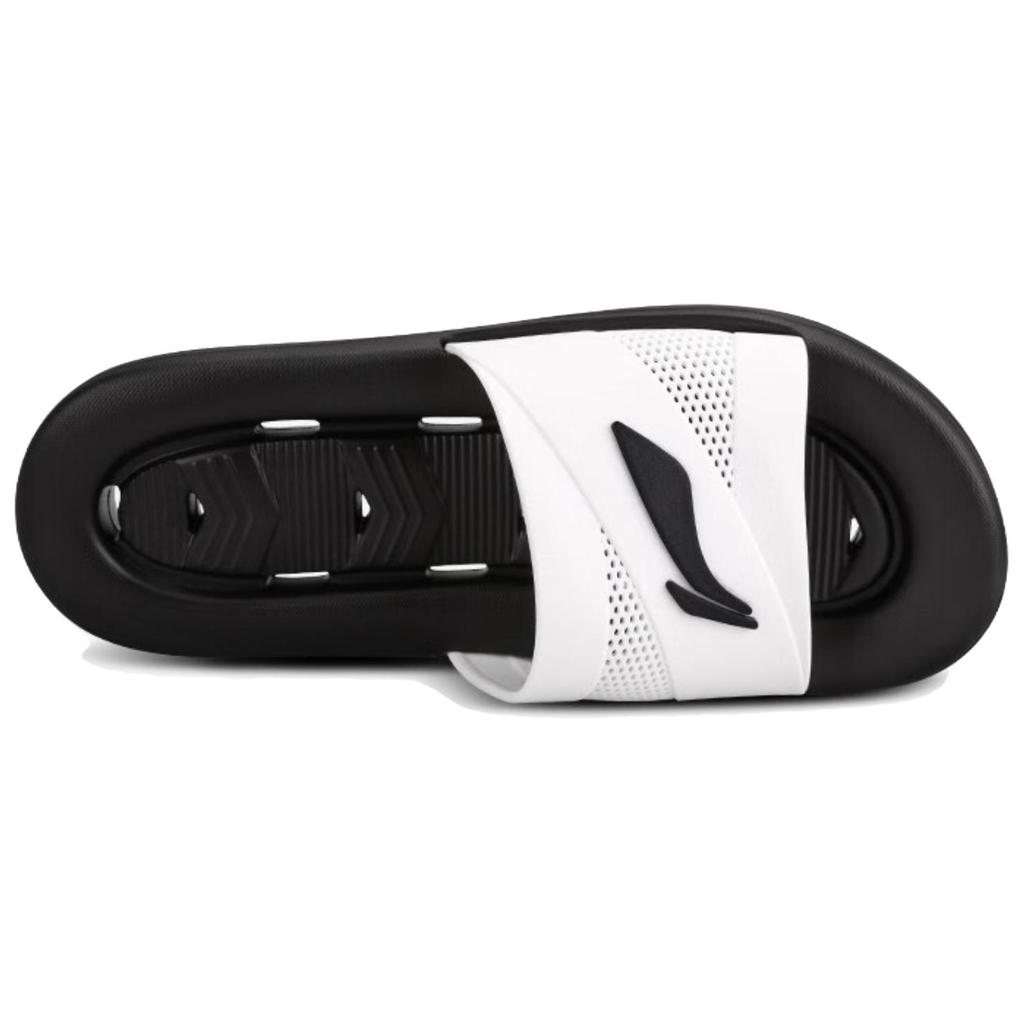Li-Ning Fashion Casual EVA Non-Slip Slide Sandals Men Footwear Black White LNXT927-3