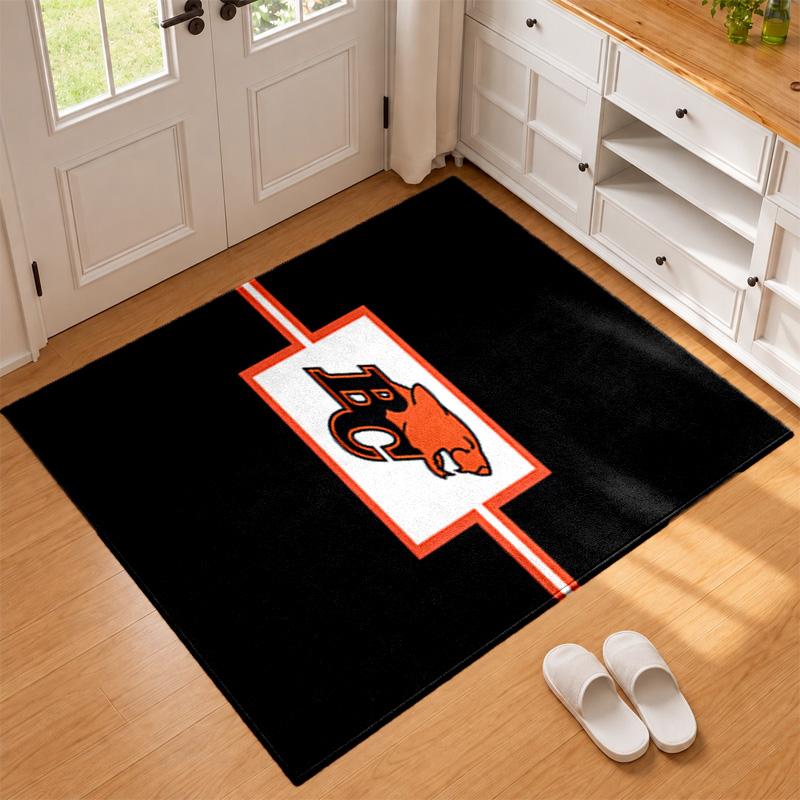 BC Lions Football team Carpet Door Mat for Living Room or Bedroom Protective Mat Under Chair Office Decoration Christmas Gift Birthday Present
