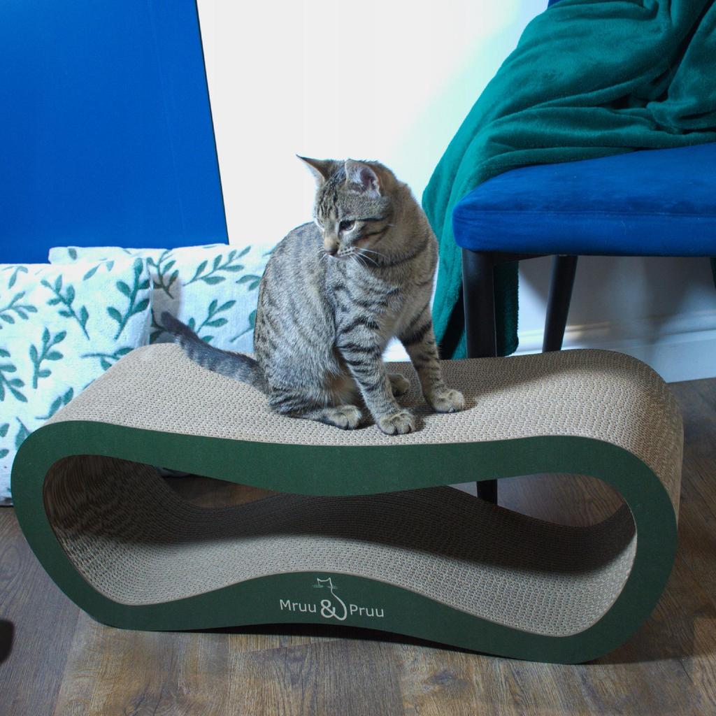 Leon cat scratching post | green | 78x28x24 cm | MruuPruu