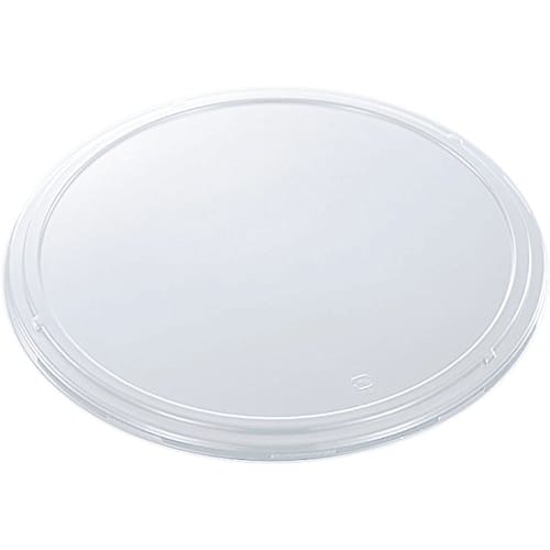 Chuo Kagaku Disposable Sushi Tub Lids, Made In Japan, DX Round Tub Lids, Anti-Fog Lids, Large, Pack of 10, Size: Approx. 45.1 X 45.1 X 1.6 Cm, Clear