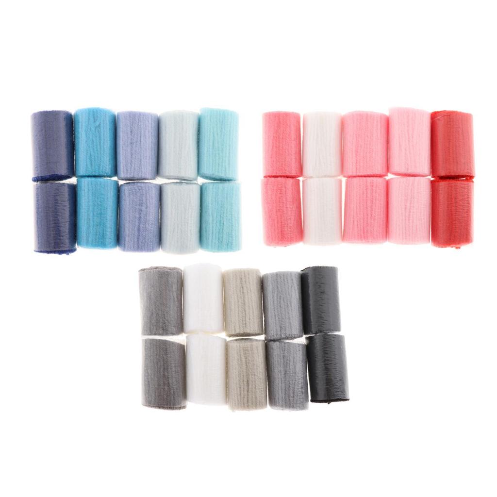 10x Latch Hook Rug Yarn Pre Cut Tapestry for Sewing Knitting Cushion Cover