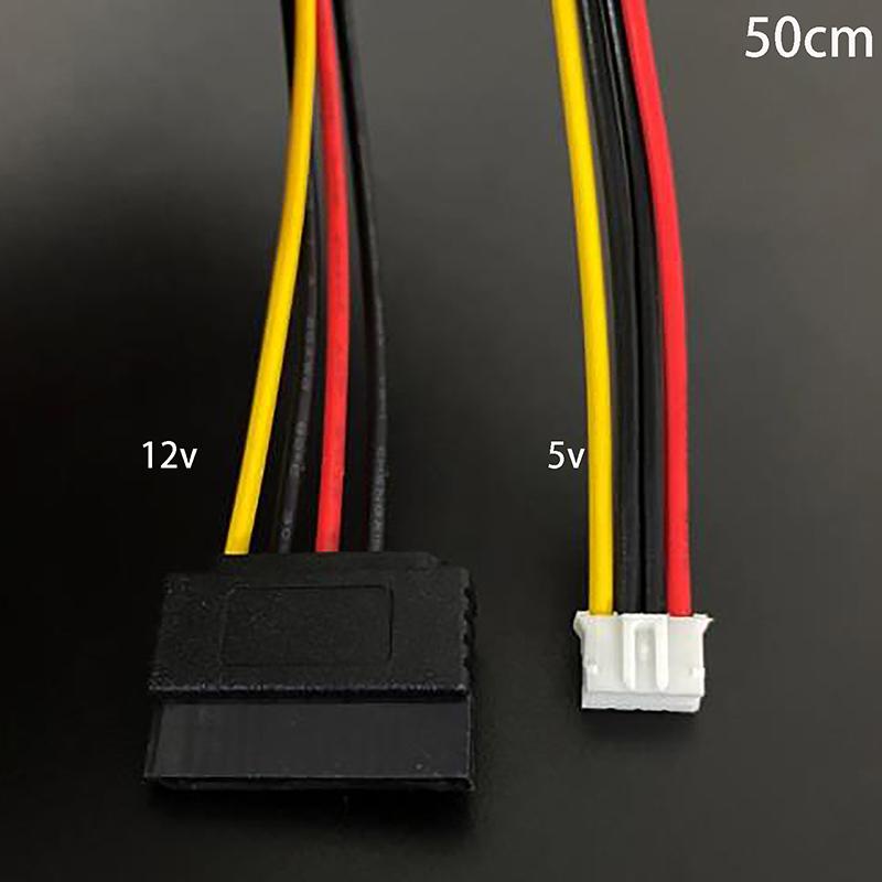 PH 2.0mm 4Pin Small Type To 15Pin HDD SATA Power Supply Cable Cord 20AWG Wire For Industrial All-in-one HD Mini 5V 12V